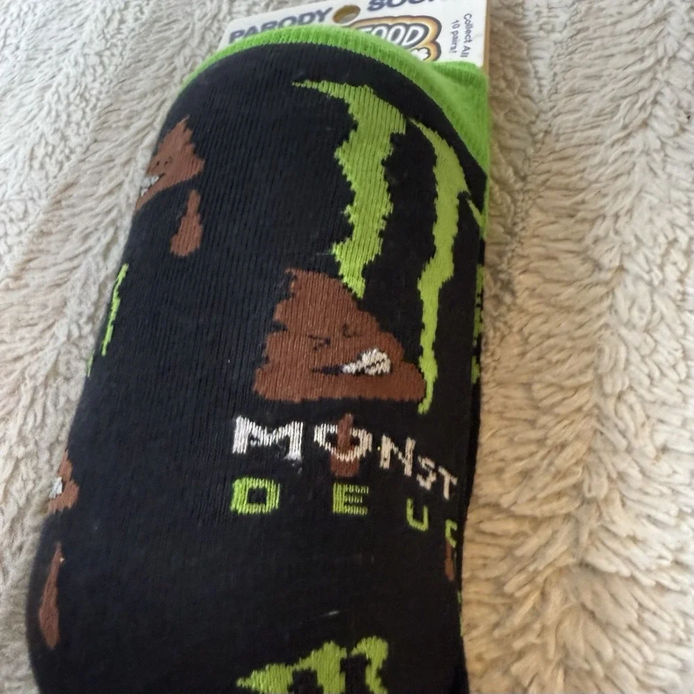 Two Pairs Junk Food Doody Socks Blow Poofs Monster Deuce Funny Gift‎